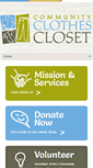 Mobile Screenshot of communityclothescloset.org