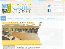 Tablet Screenshot of communityclothescloset.org